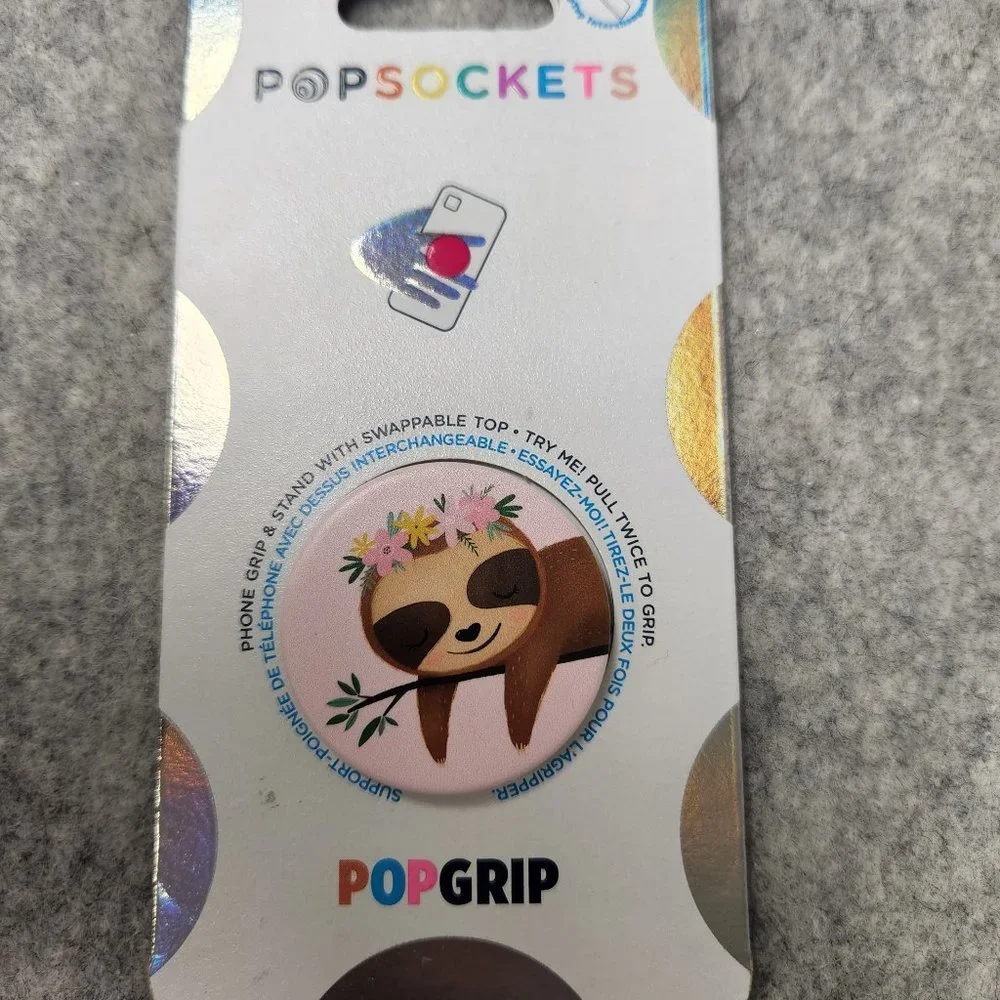 Sweet Sloth Popsockets Single Grip & Stand Universal Phones and Tablet Holder